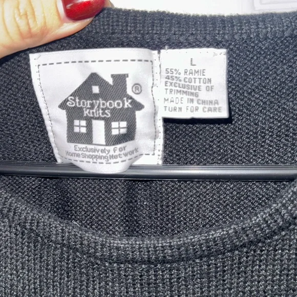 Christmas Sweater with Knit Tree by Storybook Knits - Picture 4 of 5